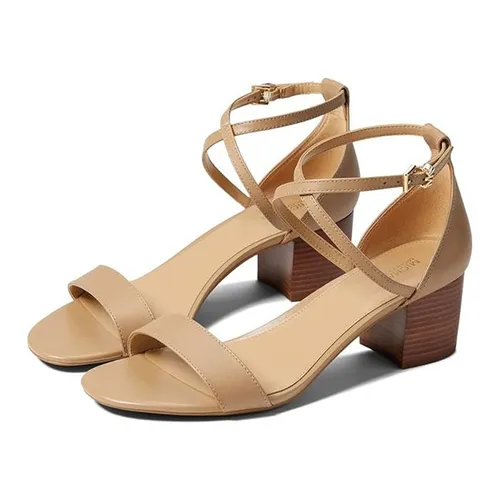 Dép Cao Gót Nữ Michael Kors MK Serena Flex Sandal Màu Be Size 8.5