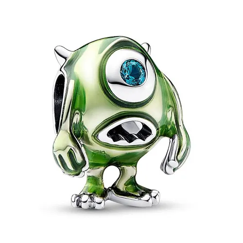 Hạt Vòng Charm Pandora Disney 925 Sterling Zilveren Groene Pixar Mike Wazowski Bedel 792754C01 Màu Xanh Lá
