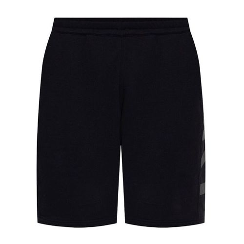 Quần Short Nam Burberry Black Logo Printed 8045688 Màu Đen Size XS