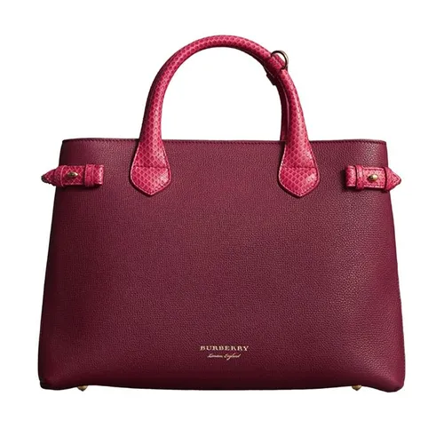 Túi Tote Nữ Burberry 40599601 Medium Banner Màu Đỏ