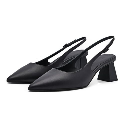Giày Cao Gót Nữ Pedro Studio Aly Leather Pumps Black 26760066 Màu Đen Size 38