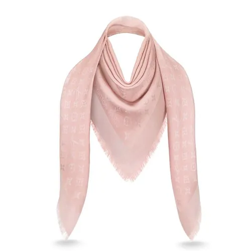 Khăn Louis Vuitton LV Monogram Shine Shawl M70805 Màu Hồng