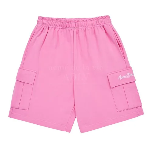 Quần Short Acmé De La Vie ADLV Logo Melange Màu Hồng