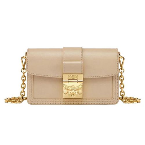 Túi Đeo Chéo Nữ MCM MWRBAWO03IW Shoulder Bag Màu Be