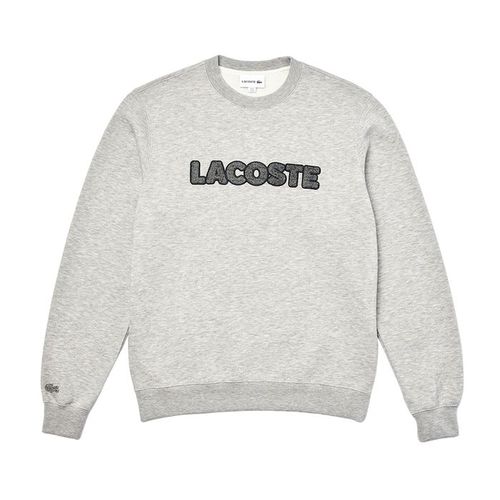Áo Nỉ Sweater Nam Lacoste Crew Neck Flecked Fleece Màu Xám