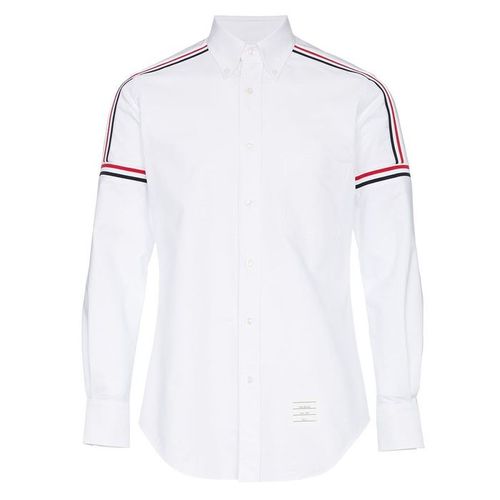 Áo Sơ Mi Nam Thom Browne Seamed Elastic Long Shirt MWL270A00139 Màu Trắng Size 1