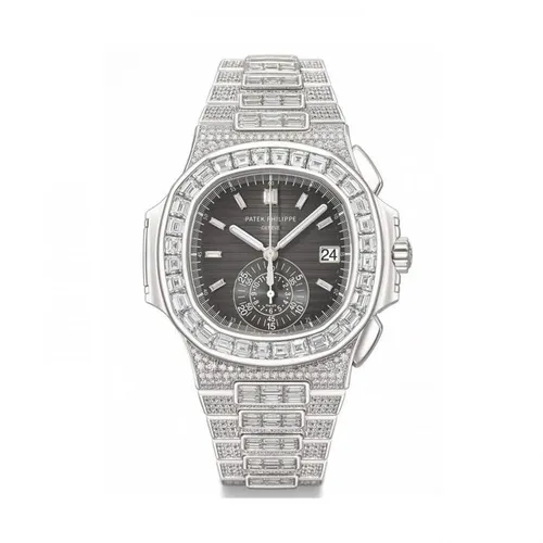 Đồng Hồ Patek Philippe Nautilus 5980/1400G-010 Màu Bạc Trắng Mặt Xám