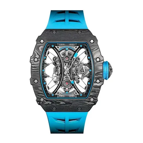 Đồng Hồ Nam Richard Mille Manual Winding Tourbillon Pablo Mac Donough RM 53-01 Màu Xanh Blue