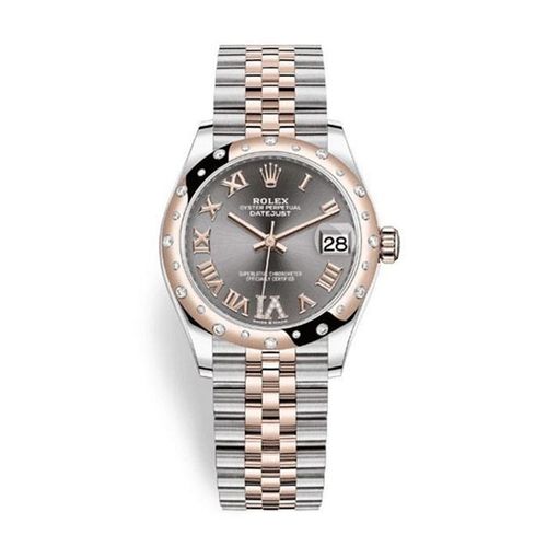 Đồng Hồ Nữ Rolex Datejust 31mm Stainless Steel And Rose Gold Rhodium 278341RBR-0030 Màu Bạc/Vàng Hồng