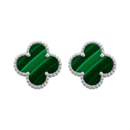 Khuyên Tai Jewery Luxury 18K Màu Xanh Bạc 15mm