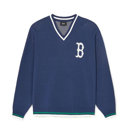 Áo Len MLB Varsity Boston Red Sox 3AKPV0141-43NYS Màu Xanh Navy