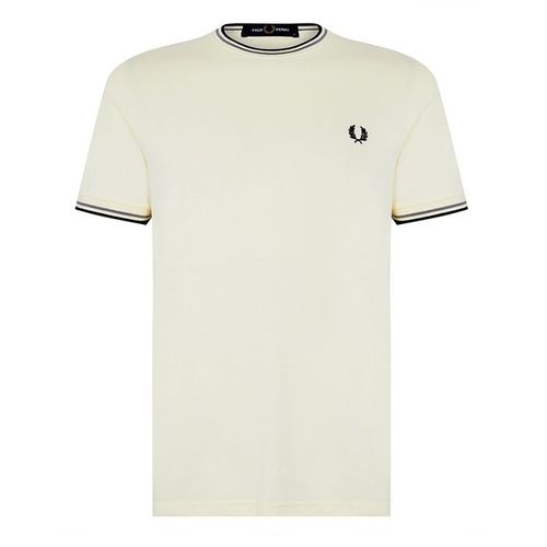 Áo Phông Nam Fred Perry Twin Tipped T-Shirt M1588-R33 Màu Trắng Size S