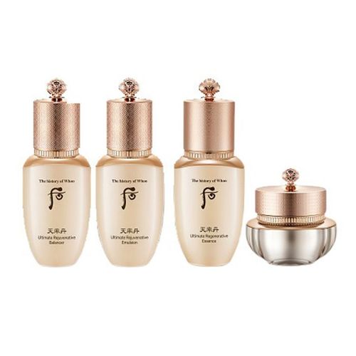 Bộ Dưỡng Tái Sinh Hỗ Trợ Trẻ Hóa Da Whoo Cheonyuldan Ultimate Regenerating Gift Set Mini 4pcs SUM37