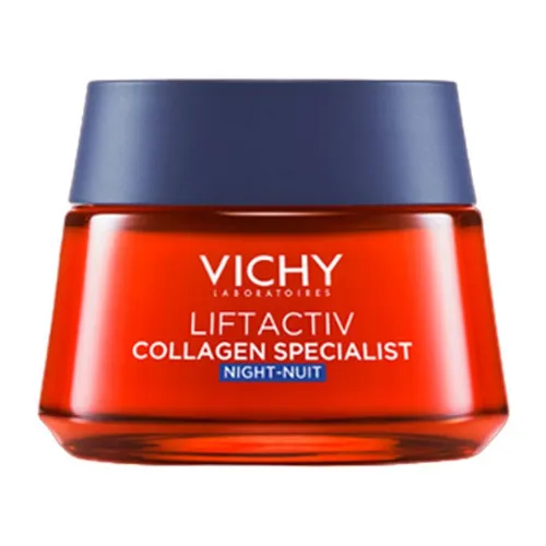 Kem Dưỡng Hỗ Trợ Sáng Da, Mờ Thâm Nám Ban Đêm Vichy Liftactiv Collagen Specialist Night 50ml