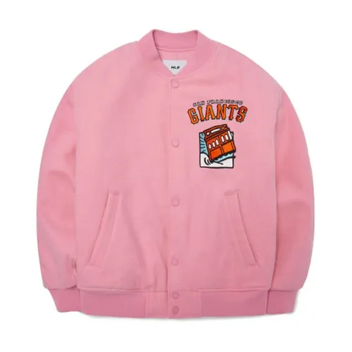 Áo Khoác MLB City Baseball Varsity Jumpers San Francisco Giants 3AJPC0124-14PKS Màu Hồng Size XS
