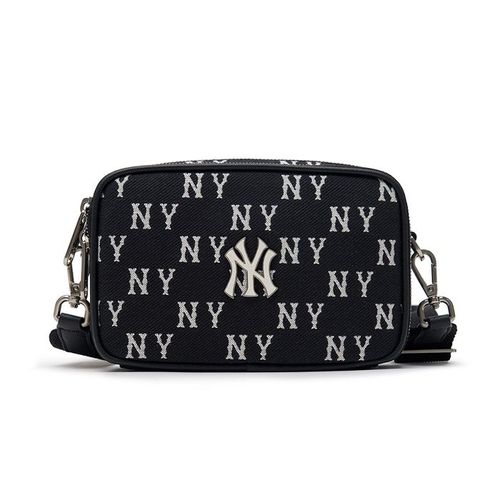 Túi Đeo Chéo MLB Mini Monogram Jacquard New York Yankees 3ACRS014N-50BKS Màu Đen