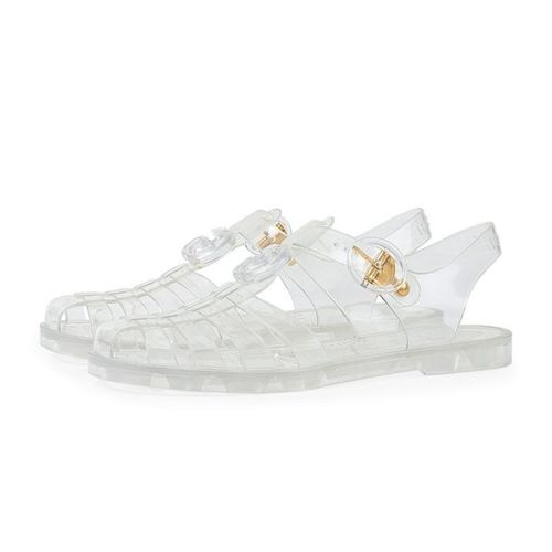 Dép Sandal Nam Gucci Double G Fisherman Sandal 904518300 Màu Trong Suốt Size 42