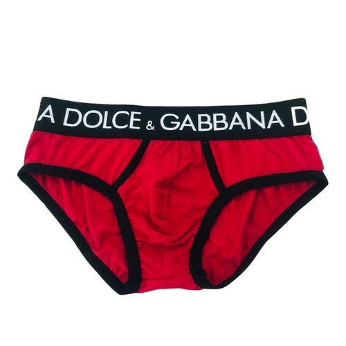 Quần Lót Nam Dolce & Gabbana D&G M3D66J FUGHH Màu Đen Đỏ Size 5