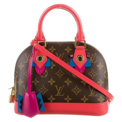 Túi Xách Nữ Louis Vuitton LV Monogram Alma BB W/ Strap Màu Nâu Đỏ