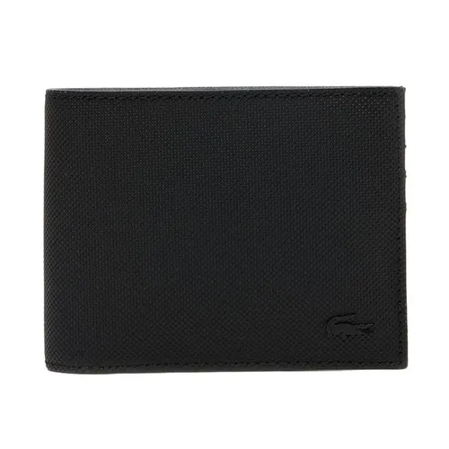 Ví Lacoste Men's Classic Petit Piqué Six Card Wallet NH4419HC Màu Đen
