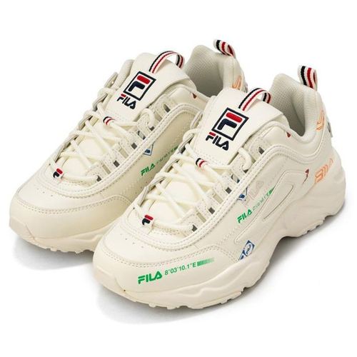 Giày Thể Thao Nữ Fila Disstracer Graphic UFW22075166 ABC-MART Limited WBW Màu Trắng Kem Size 38.5
