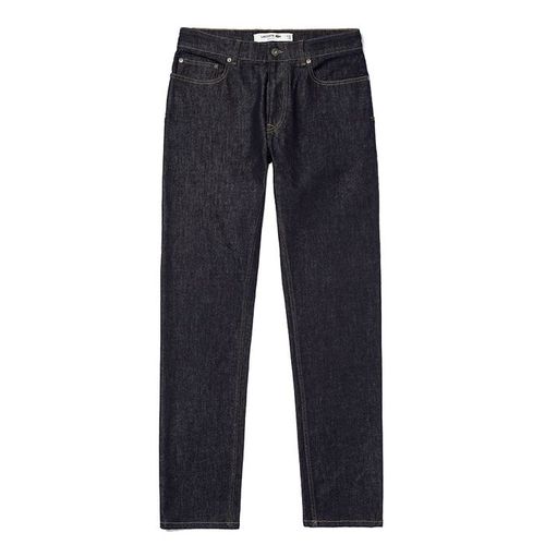 Quần Jean Nam Lacoste Men's Slim Fit Stretch Denim 5-Pocket Jeans HH7510-51 Màu Xanh Đậm
