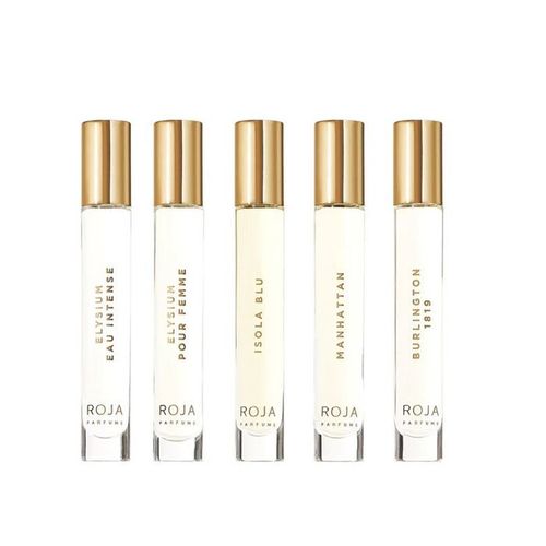 Set Nước Hoa Unisex Roja Parfums Isola Blu, Burlington 1819, Manhattan, Elysium Eau Intense, Elysium Pour Femme (5 x 10ml)