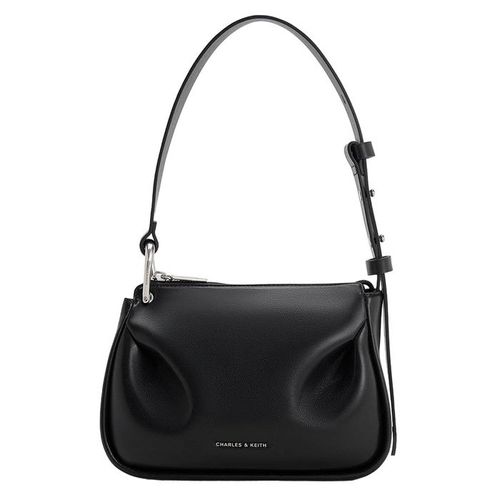 Túi Đeo Chéo Nữ Charles & Keith CNK Lumen Padded Crossbody Bag Noir 80271404 Màu Đen