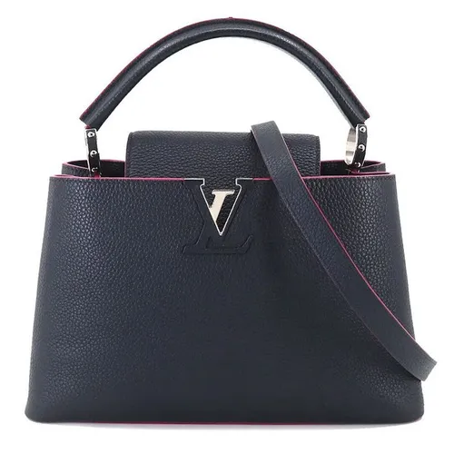 Túi Xách Nữ Louis Vuitton LV Dark Blue Capucines MM M42245 Màu Xanh Đen