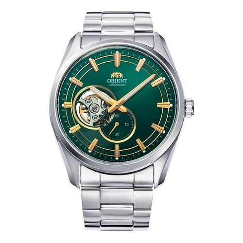 Đồng Hồ Nam Orient Semi Skeleton Small Second RA-AR0008E10B Màu Bạc Xanh Lá