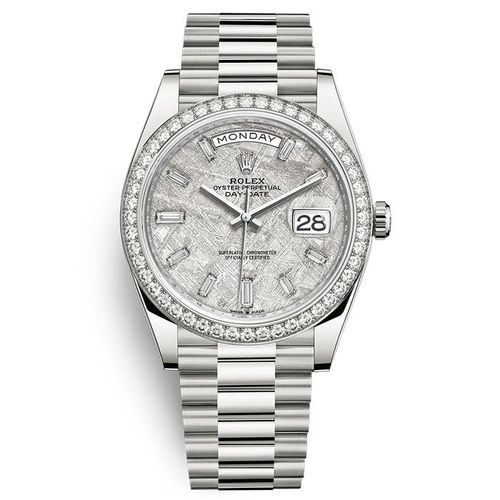 Đồng Hồ Rolex Day-Date 40 228349RBR-0040 Màu Bạc Trắng