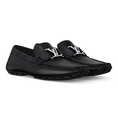 Giày Nam Louis Vuitton LV Monte Carlo Moccasin Màu Đen Size 41.5