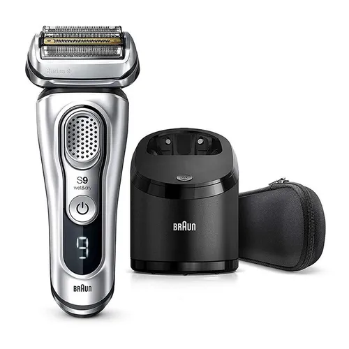 Máy Cạo Râu Braun Series 9 9375CC Màu Bạc Đen
