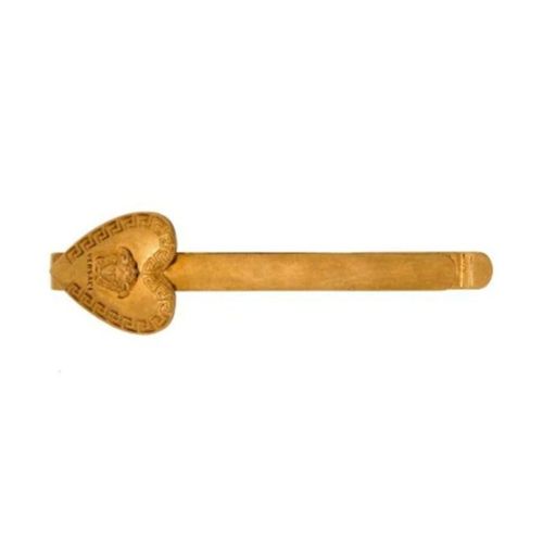 Kẹp Tóc Versace Heart Shaped Medusa Coin Hair Slide In Gold Màu Vàng