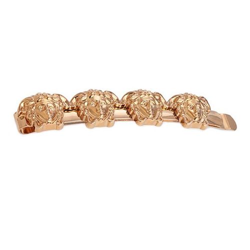 Kẹp Tóc Versace Medusa Head Hair Clip 7673 Màu Vàng