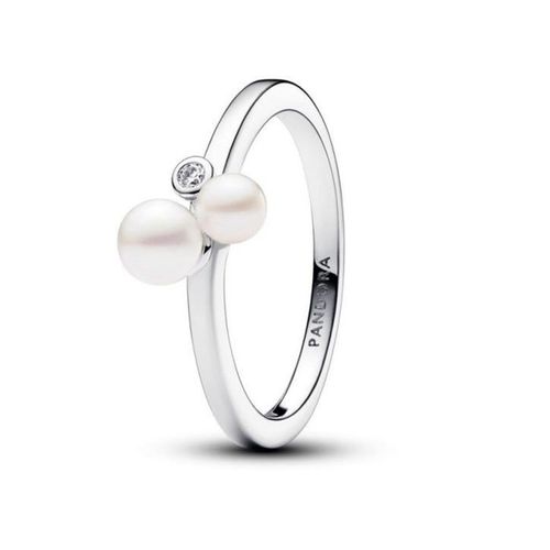Nhẫn Nữ Pandora Duo Treated Freshwater Cultured Pearls Ring 193156C01 Màu Bạc Size 54