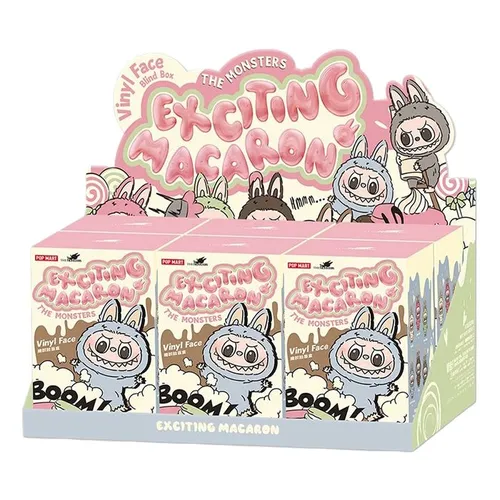 Set Móc Khóa Pop Mart Labubu Macaron Vinyl Face Blind Box 6 Chiếc Phối Màu T-MH