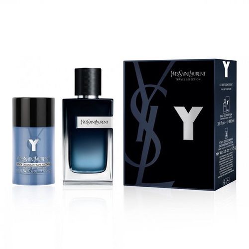 Set Nước Hoa Nam Yves Saint Laurent YSL Y EDP 100ml + Lăn Khử Mùi YSL Y Stick Deodorant 75g