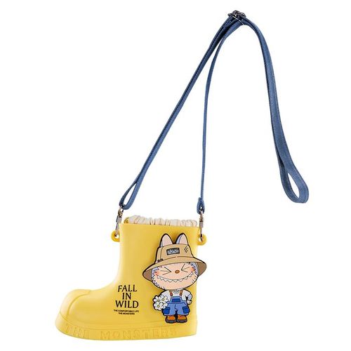 Túi Đeo Chéo Pop Mart Labubu The Monsters Fall In Wild Series Rain Boot Bag Màu Vàng