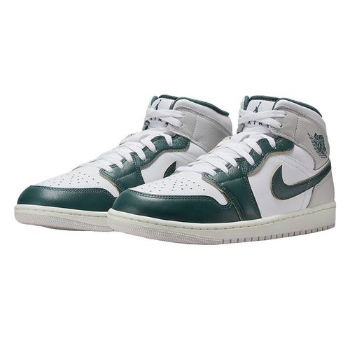 Giày Thể Thao Nam Nike Air Jordan 1 Mid SE FQ7720-103 Màu Trắng Xanh Size 42.5