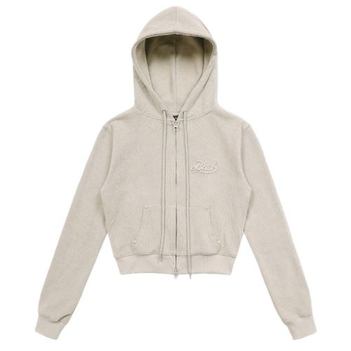 Áo Khoác Nữ Badblood Beyond Soft Zip Up Hoodie Cream Màu Kem Size S