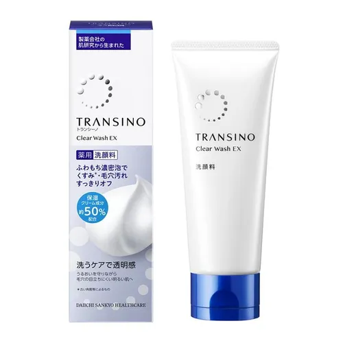 Sữa Rửa Mặt Hỗ Trợ Dưỡng Ẩm Transino Clear Wash EX 100g