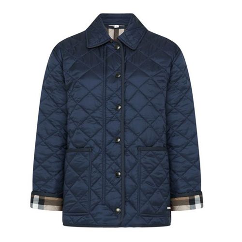 Áo Khoác Nữ Burberry Jacket In Navy 80841981 Màu Xanh Navy Size XS