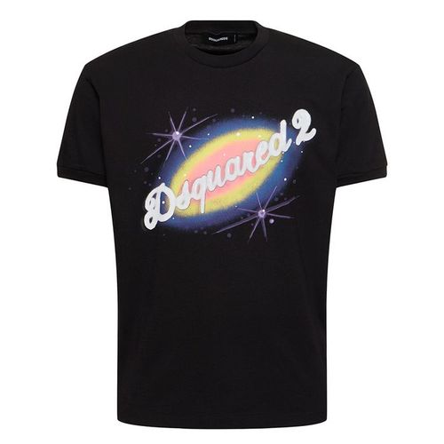 Áo Phông Nam Dsquared2 With Logo Printed T-Shirt S71GD1384 D20020 900 Màu Đen Size XS