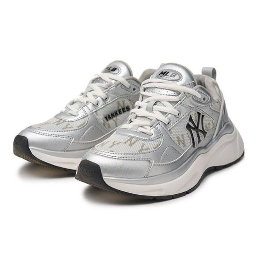 Giày Thể Thao MLB Fastball Classic Monogram New York Yankees 3ARNFSB4N-50SIS Màu Bạc Size 240