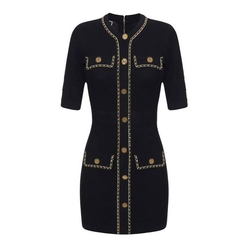 Váy Len Nữ Elisabetta Franchi In Black  AM 92B 46E2 V480 110 Màu Đen Size 44
