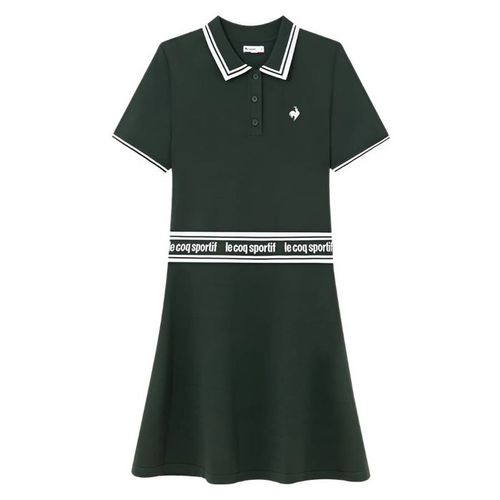 Váy Thể Thao Nữ Le Coq Sportif Slim Wool Dress Màu Xanh Phối Trắng Size S