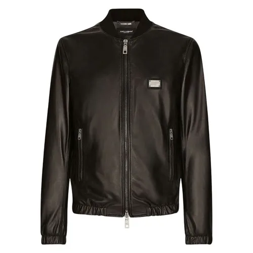 Áo Khoác Nam Dolce & Gabbana D&G Tag Logo G9ZY5L Màu Đen Size 46
