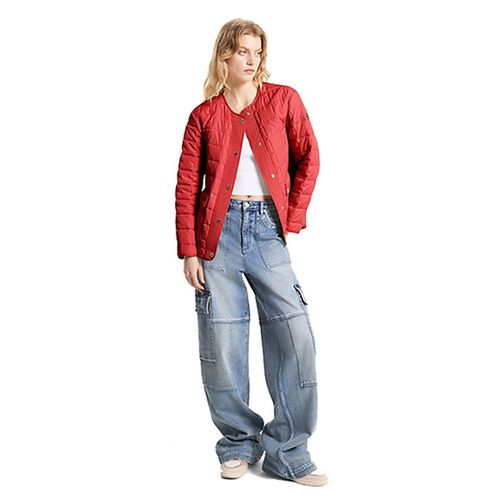 Áo Khoác Nữ Michael Kors MK Quilted Jacket 77Y6771M42 Màu Đỏ Size L