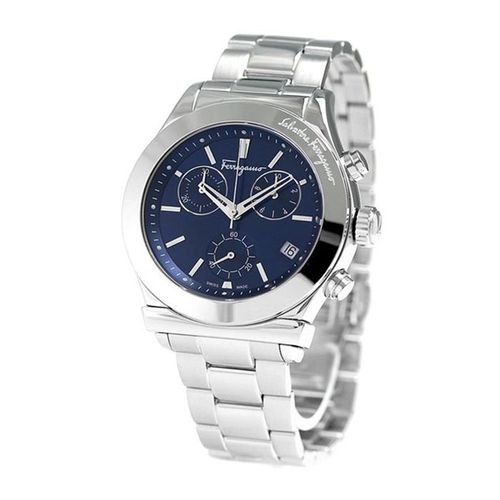 Đồng Hồ Nam Salvatore Ferragamo 1898 Sport Chronograph Quartz FH6020016 Màu Bạc Phối Xanh
